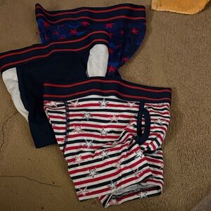 Wonder Nation Striped Boxer Briefs - Red, White, Blue